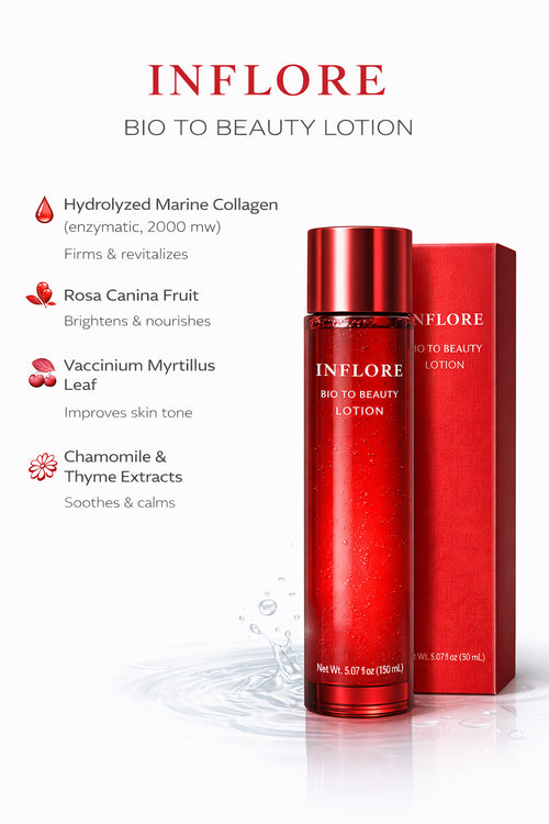 INFLORE Bio to Beauty Facial Toner Lotion with CELLAMENT® – Japanese Hydrating Skincare Lotion, 150 ml