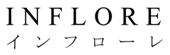 INFLORE Japanese skincare black transparent logo wordmark